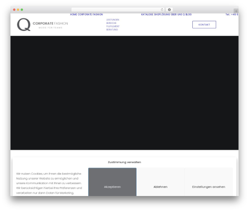 Uncode theme WordPress - corporatefashion.de