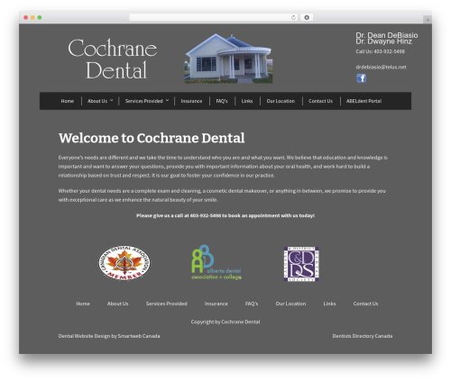 WordPress theme Flawless - cochranedentists.com