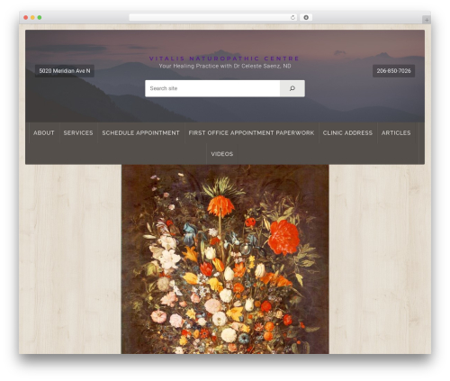 WordPress theme Natural - vitalisnc.com