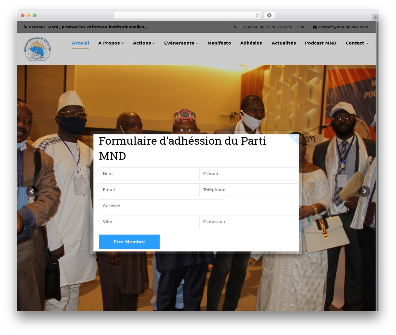 WordPress theme Nominee - mndguinee.com
