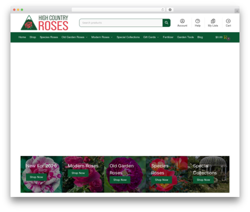 WordPress theme Shoptimizer - highcountryroses.com