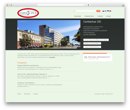 WP theme Innova Construct - contactus.ee