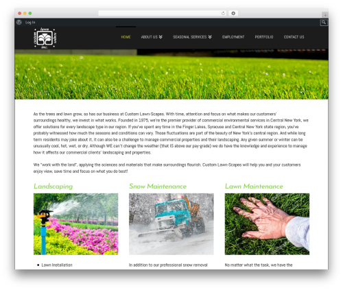 X WordPress theme - customlawn-scapes.com