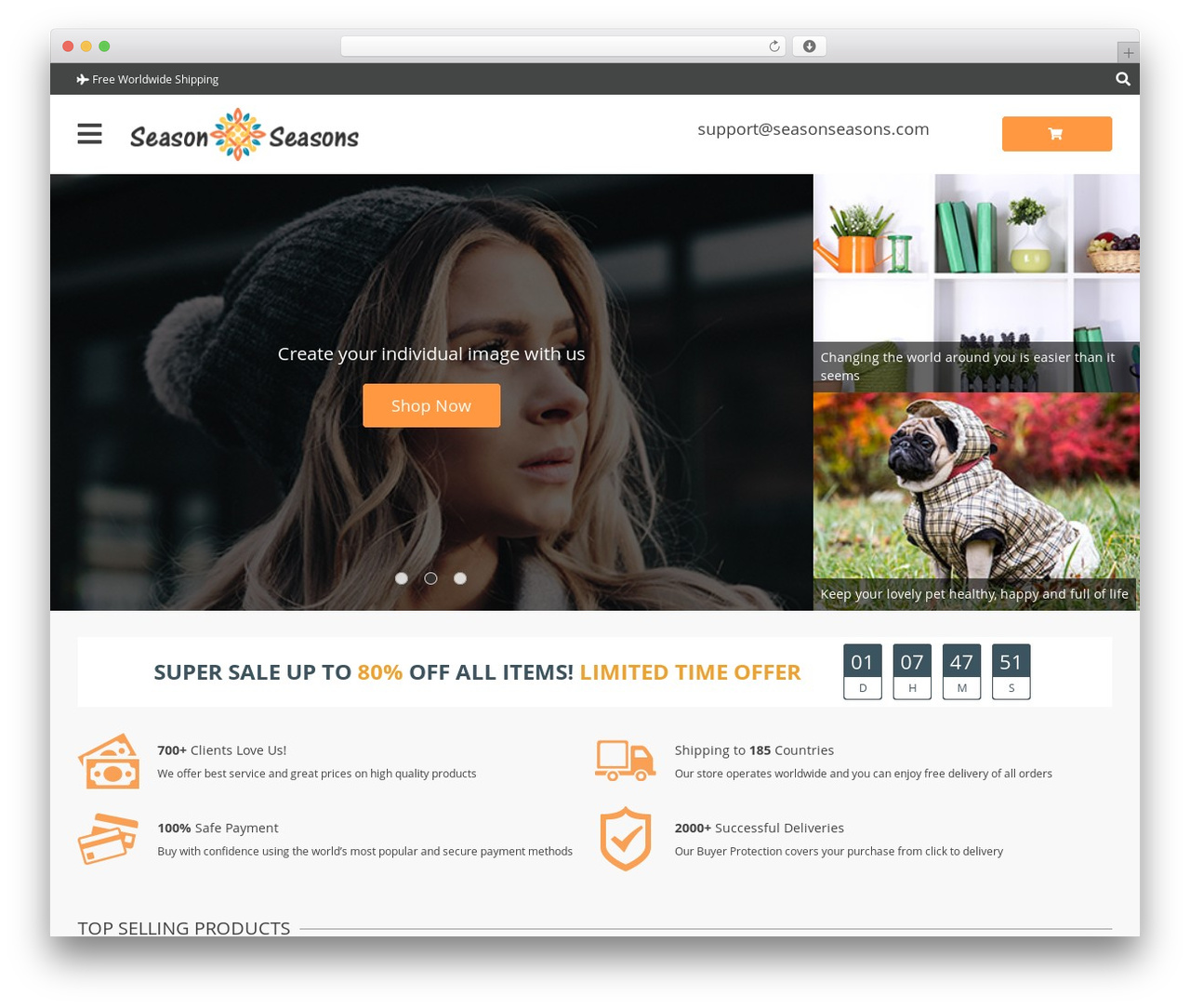 Davinci 2 WP theme - seasonseasons.com