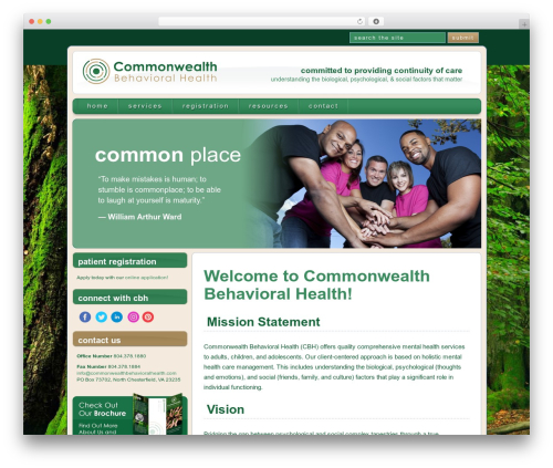 ICS theme WordPress - commonwealthbehavioralhealth.com