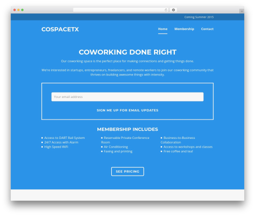 Sequential best WordPress theme - cospacetx.com