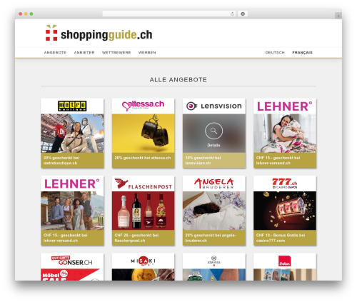 Shoppingguide WordPress store theme - shoppingguide.ch
