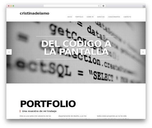 Status Theme WordPress theme - cristinadelamo.com