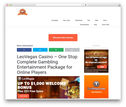 Teller WordPress theme - slotomoneyappsreview.com
