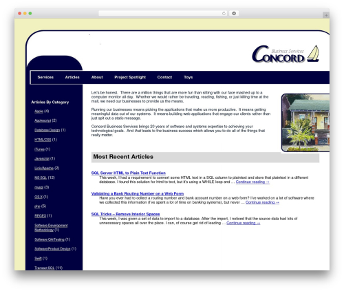Theme WordPress Concord - concordbusinessservicesllc.com