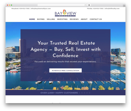 Theme WordPress Divi - bayviewrealtyus.com
