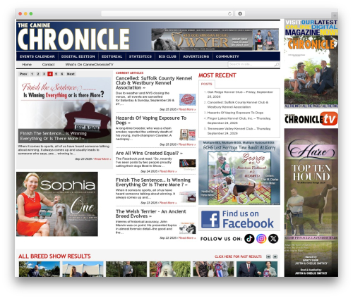 Theme WordPress transcript - caninechronicle.com