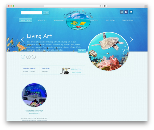 theme1875 WordPress theme - creationofthesea.com