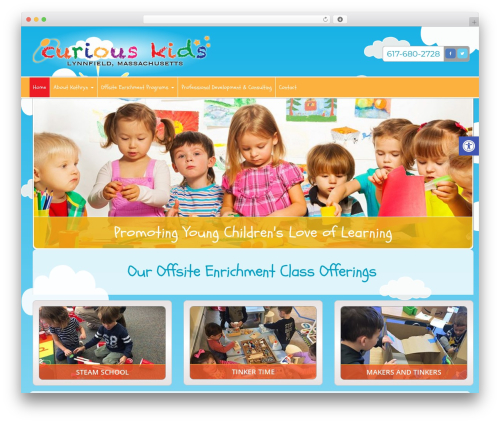 Triggerfish Responsive WordPress website theme - curiouskidslynnfield.com
