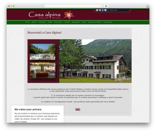 Womack WordPress theme - casalpina-macugnaga.com