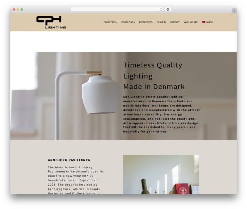 Beau WordPress theme - cphlighting.dk