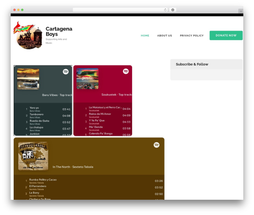 Benevolent best WordPress theme - cartagenaboys.com