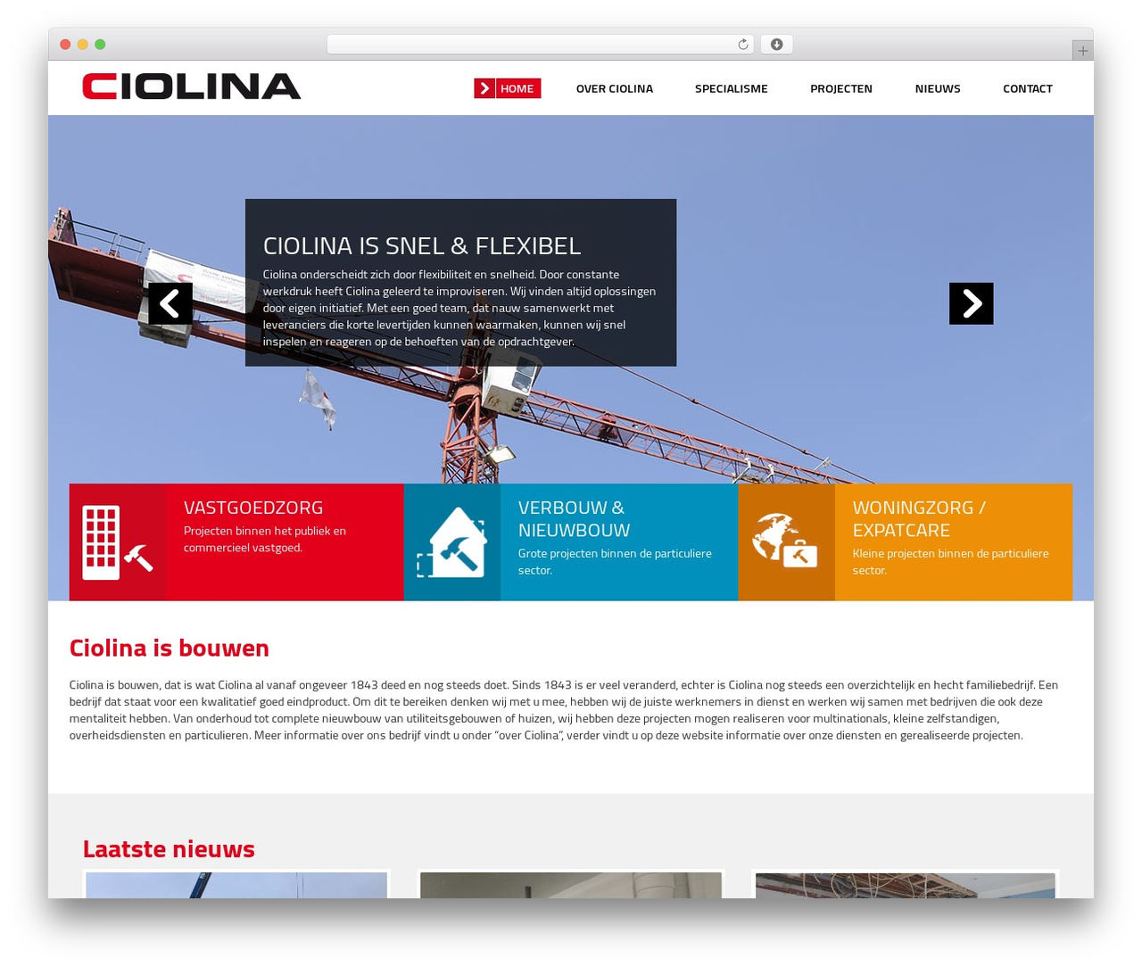 Ciolina WordPress theme - ciolina.nl
