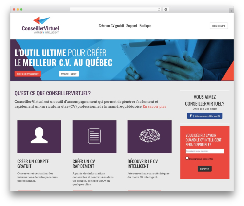 DevDmBootstrap3 WordPress theme - conseillervirtuel.ca