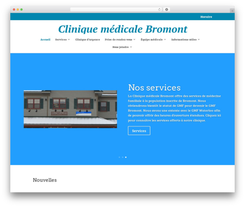 Divi WordPress theme design - cliniquemedicalebromont.com