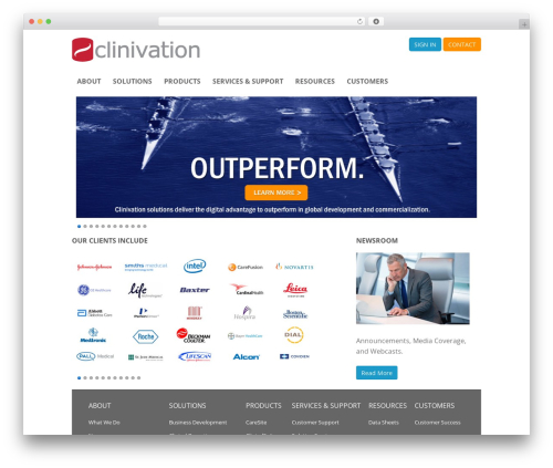 Executive Pro Custom top WordPress theme - clinivation.com