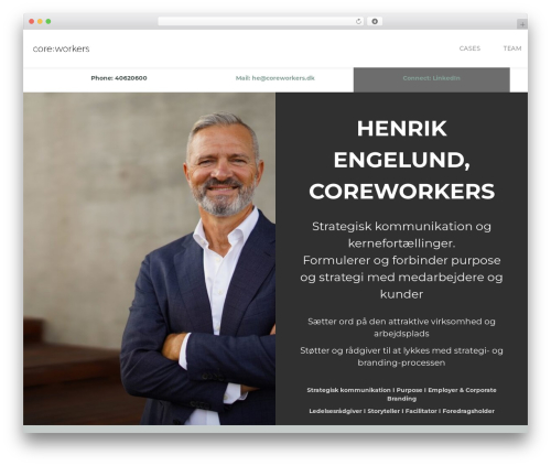 Flora top WordPress theme - coreworkers.dk