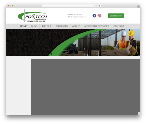 Toggler WordPress plugin - screwpilesbc.ca