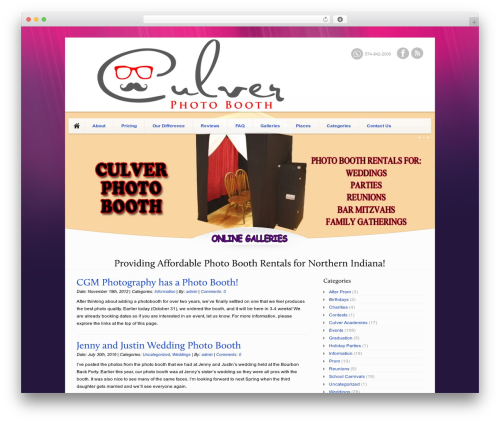 G6Feature theme WordPress - culverphotobooth.com