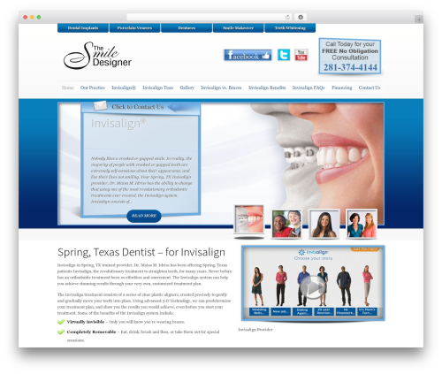 Invisalign WordPress theme - clearbracesinspringtx.com