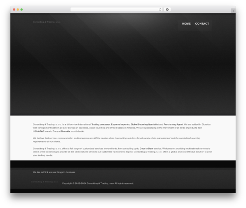 Prospect company WordPress theme - consultandtrade.com