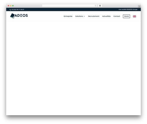 Theme WordPress Divi - adeos.fr