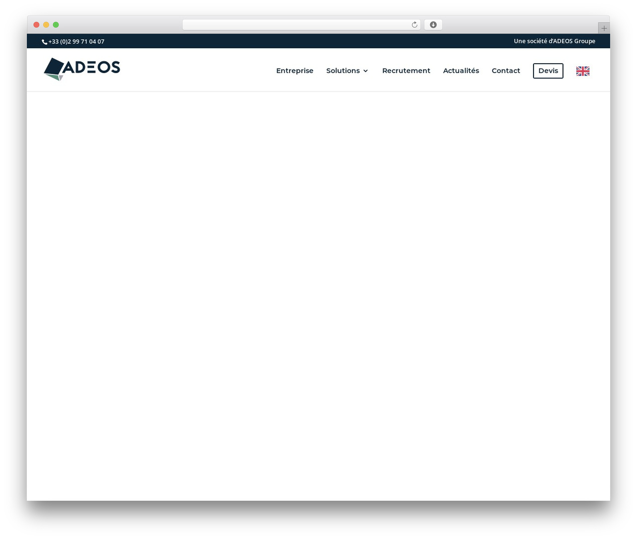 Theme WordPress Divi - adeos.fr