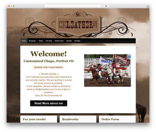 Theme WordPress Responsive Pro - ckleather.com