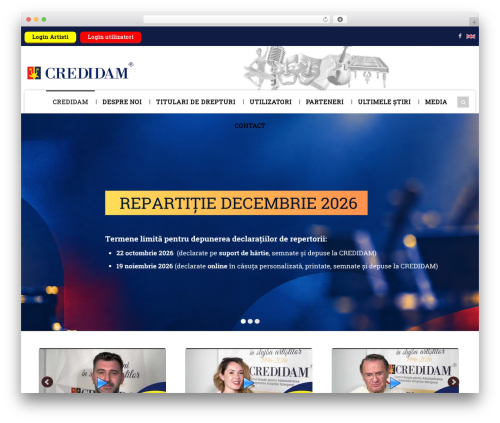 WordPress theme Politicize WordPress Theme - credidam.ro/wp
