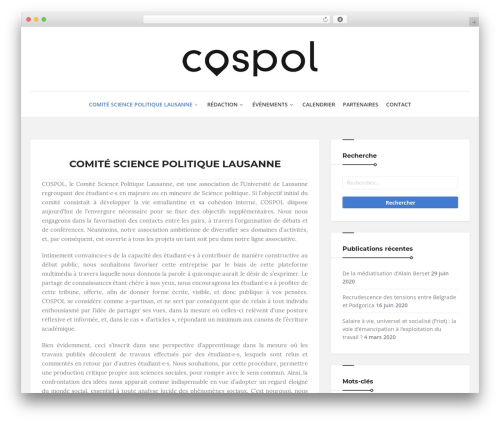 WordPress theme Time Less - cospol.ch