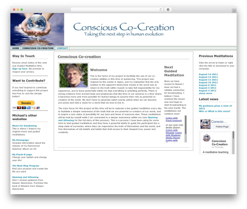 WordPress website theme Andreas09 - conscious-cocreation.org