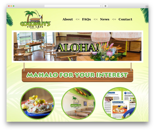 WP theme Coconuts - coconutsfranchise.com