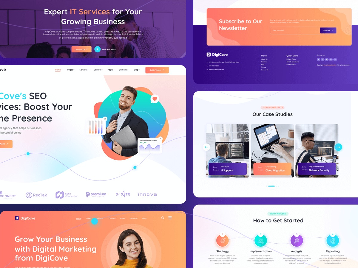 Digicove company WordPress theme