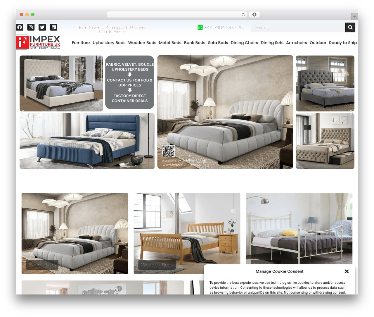 Hello Elementor WordPress theme - impexfurniture.co.uk
