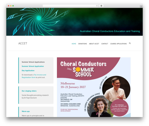 Interface best free WordPress theme - choralconductors.org.au