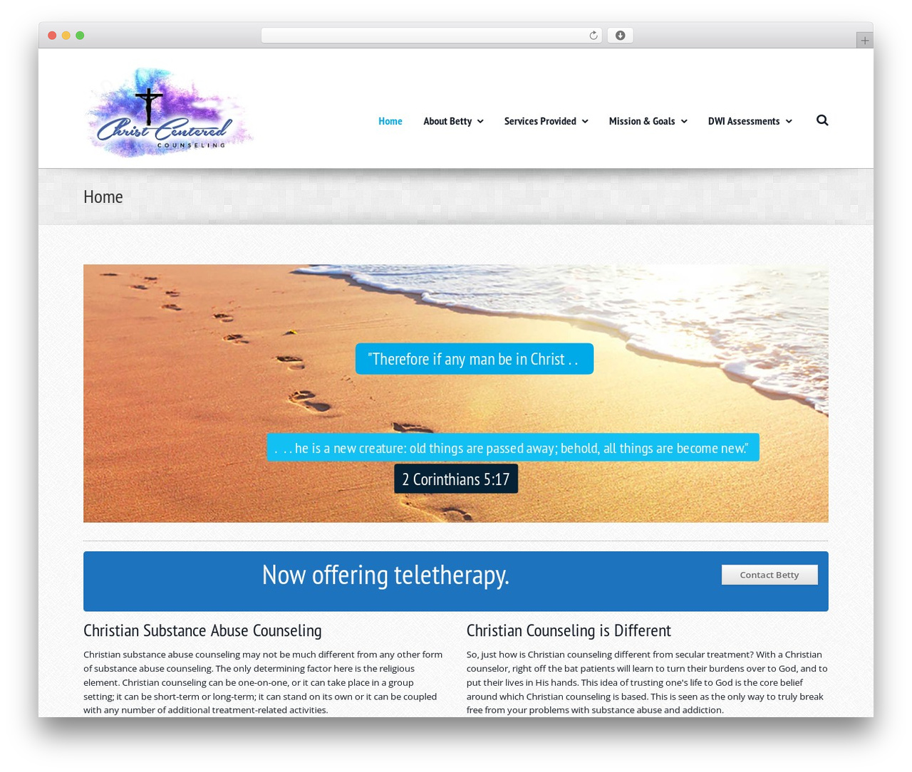 Quasar WordPress theme - christcenteredcounseling.us