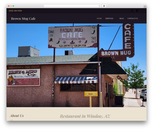 Theme WordPress Cafe Elementor - brownmugcafe.com