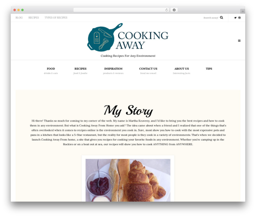 Theme WordPress Piemont - cookingaway.com