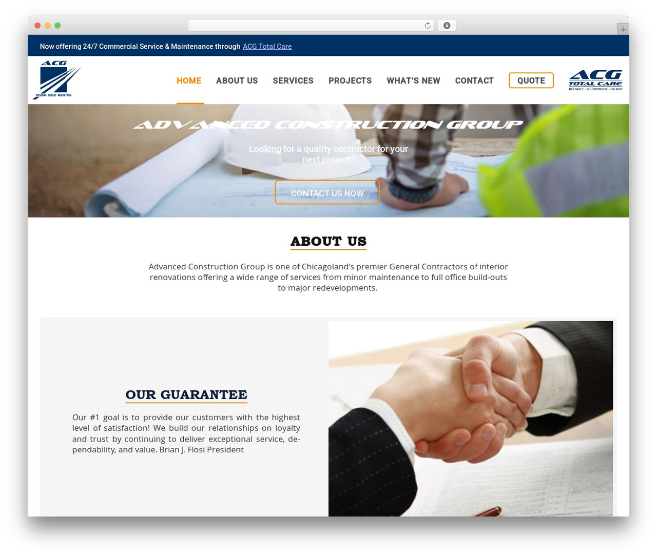 TM Builder WordPress theme - acgroup.ws