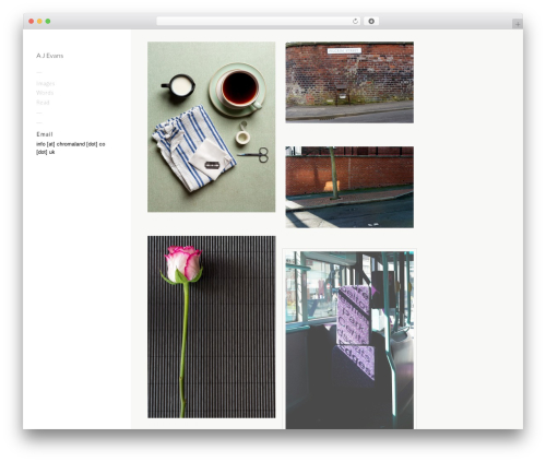 Touchfolio WordPress theme - chromaland.co.uk