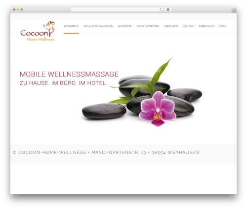 Vanessa WordPress theme - cocoon-home-wellness.de