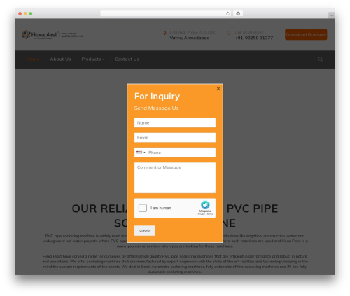 Windfall core WordPress plugin - pvcpipesocketingmachine.com