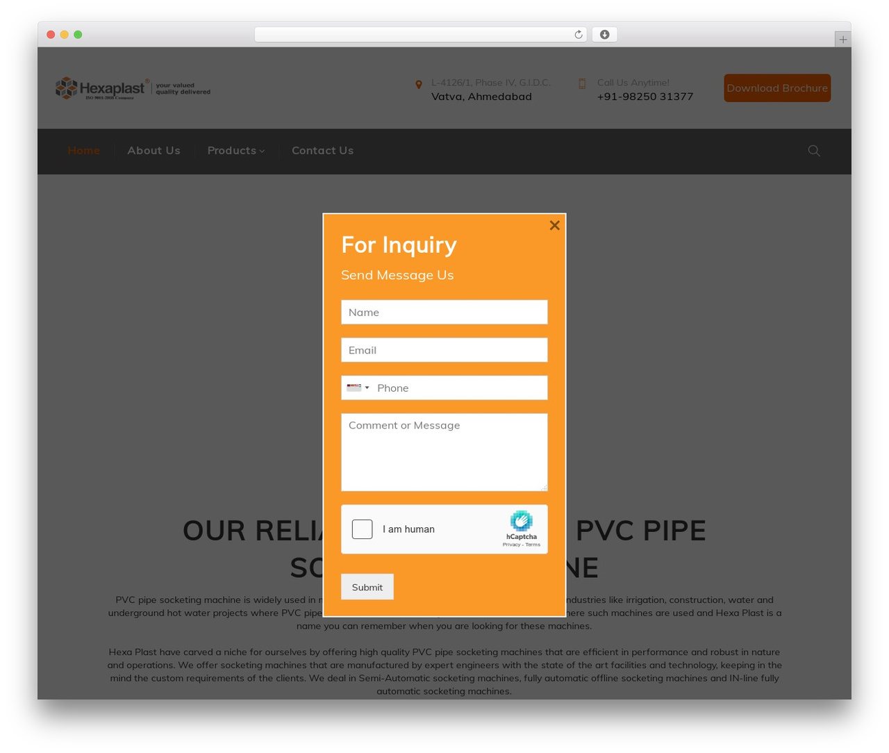 Windfall WordPress theme - pvcpipesocketingmachine.com