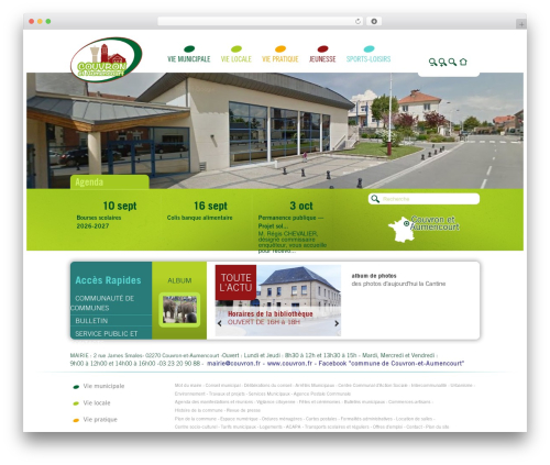 WordPress theme a3web - couvron.fr