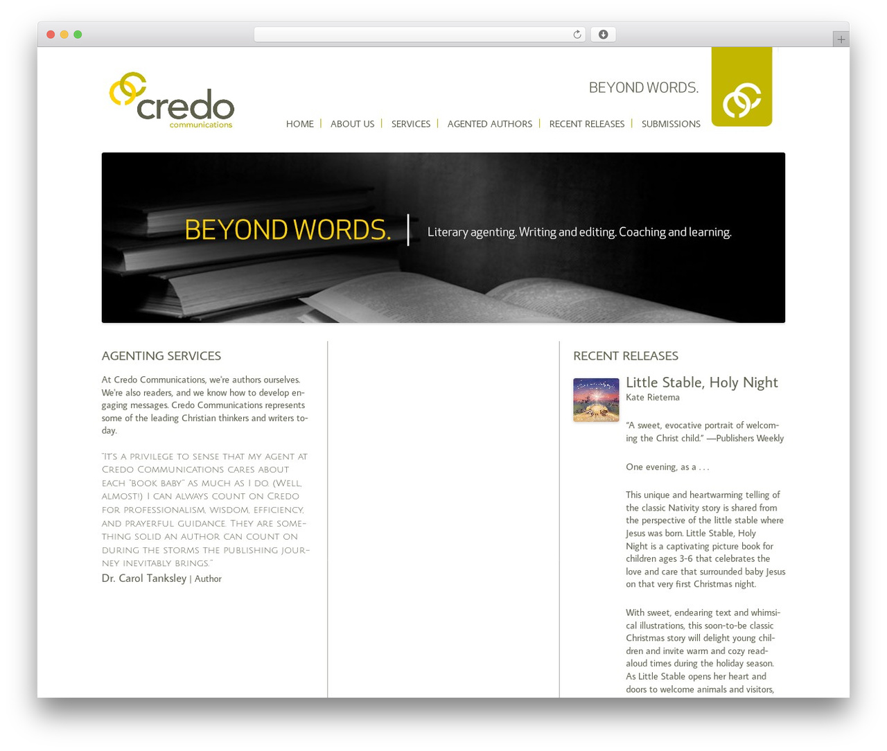 WordPress theme Credo Communications - credocommunications.net